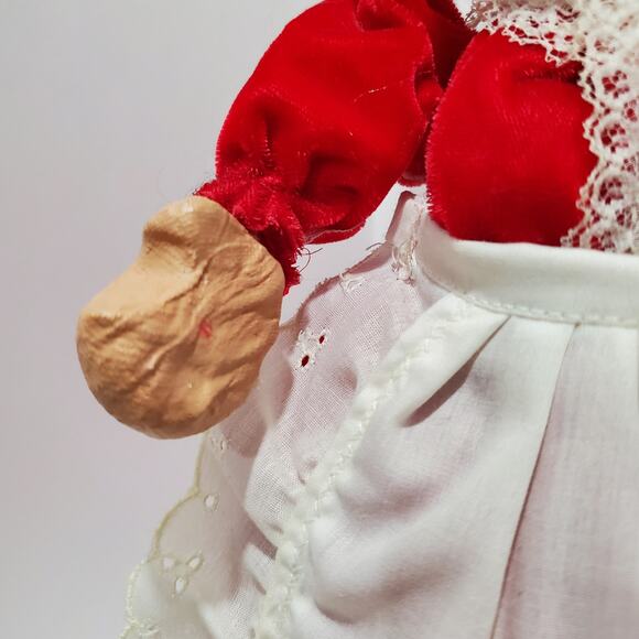 Vtg Santa & Mrs. Claus Paper Mache Christmas Décor 13" Tall Holiday - Picture 12 of 16